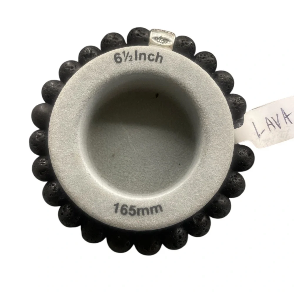 Black Lava Gemstone Bracelet - Picture 3 of 5